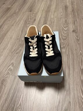 ANTONIO MELANI Black Sneakers with Cream Laces